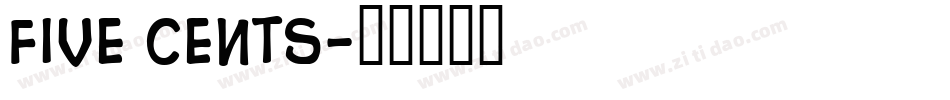 five cents字体转换